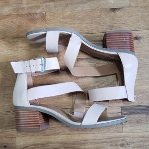 Crown Vintage nude heeled sandals